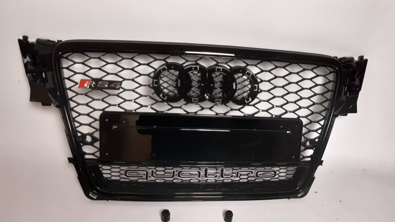 Atrapa grill Audi A4 2008-2011 B8 pzed liftingiem styl RS4 Black Quattro